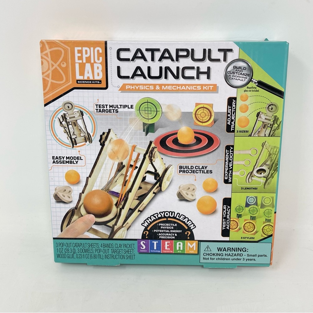 NIB! ArtSkills Epic Lab Catapult Science STEAM Physics Model Kit